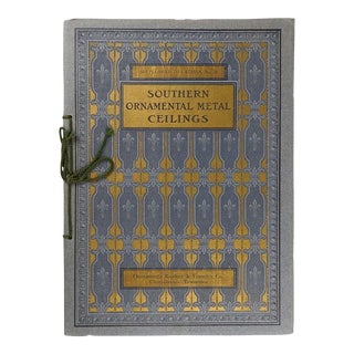 Antique Circa 1900 Architectural Metal Ceiling Catalogue Book For Sale
