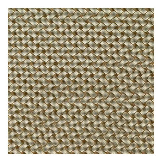 Sample - Schumacher Bristol Weave Fabric in Aqua For Sale