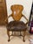 Two Biedermeier Accent Chairs One seat worn as shown in photo, other seat in perfectly new condition. All wood in like-new...