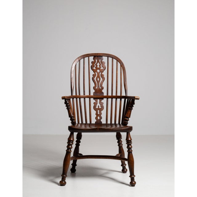 19th Century France Brown Wood Armchair For Sale - Image 9 of 10