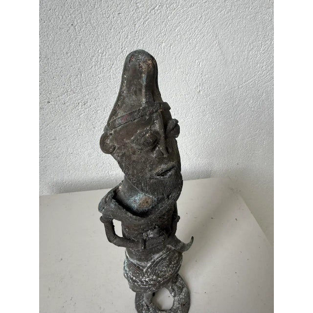 Bronze Statuette, Nigeria, 1970s For Sale - Image 4 of 18