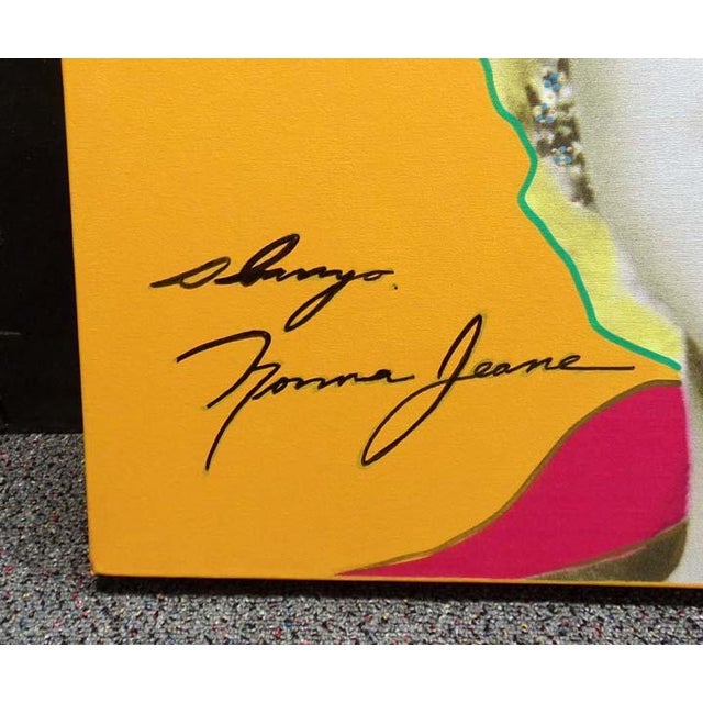 "Marilyn Monroe" orange by Steve Kaufman Limited Edition Serigraph on Canvas Hand signed the artist Art Size: 36" x 36"...