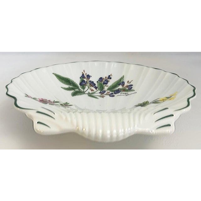 1990s 1990s Royal Worcester Porcelain Wild Thyme Sage Plates, England- a Pair For Sale - Image 5 of 11