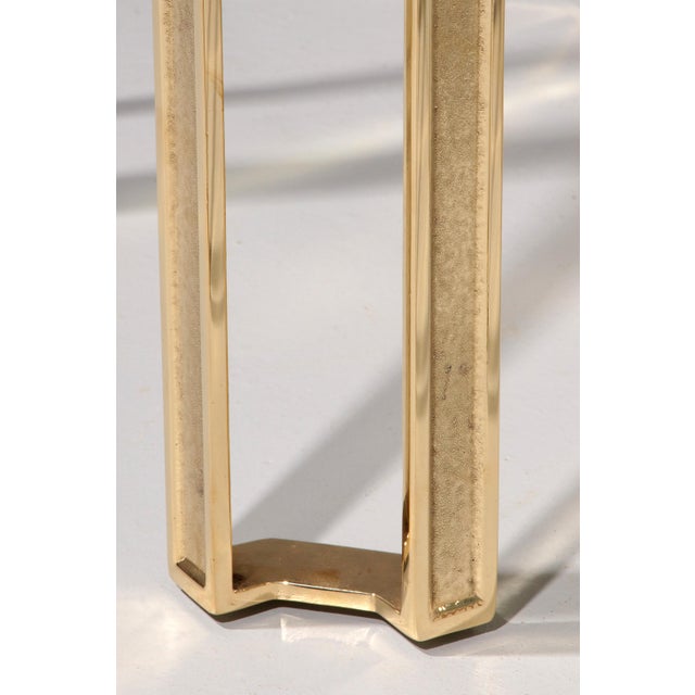Peter Ghyczy High-Gloss Brass T24 Side Tables by Peter Ghyczy, Set of 2 For Sale - Image 4 of 11