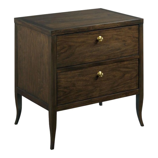Woodbridge Furniture Petite Sarah Bedside Chest in Mink For Sale