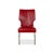 Red Leather Chairs from Bert Plantagie, Set of 4 For Sale - Image 11 of 12