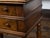 French 19th Century Walnut Side Table with Tray Top, Fluted Legs and Six Drawers For Sale - Image 4 of 12