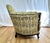 Set of Vintage Louis XV Bergere Style Chairs With Carved Walnut Frames & Brocade Upholstery. For Sale - Image 4 of 14