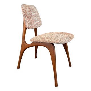 Mid-Century Modern Sculptural Walnut Side Chair by Bertha Schaefer For Sale
