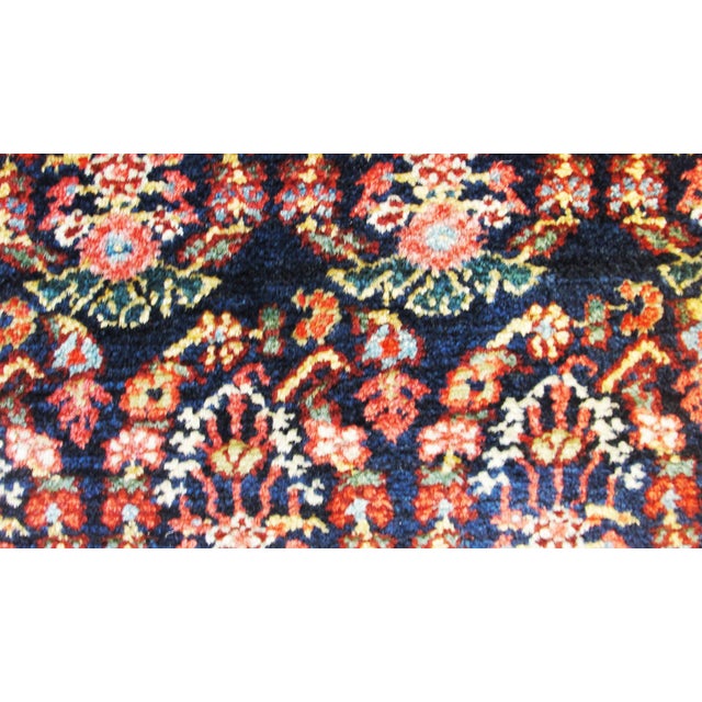 Remarkable fine antique Persian Senneh Malayer galley size carpet, circa 1900 in excellent condition. The tribal weavers...