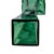 Mid 20th Century Signed Val Saint Lambert Emerald Green Cased Crystal Fluted Vase, Belgium 9.5" For Sale - Image 5 of 13