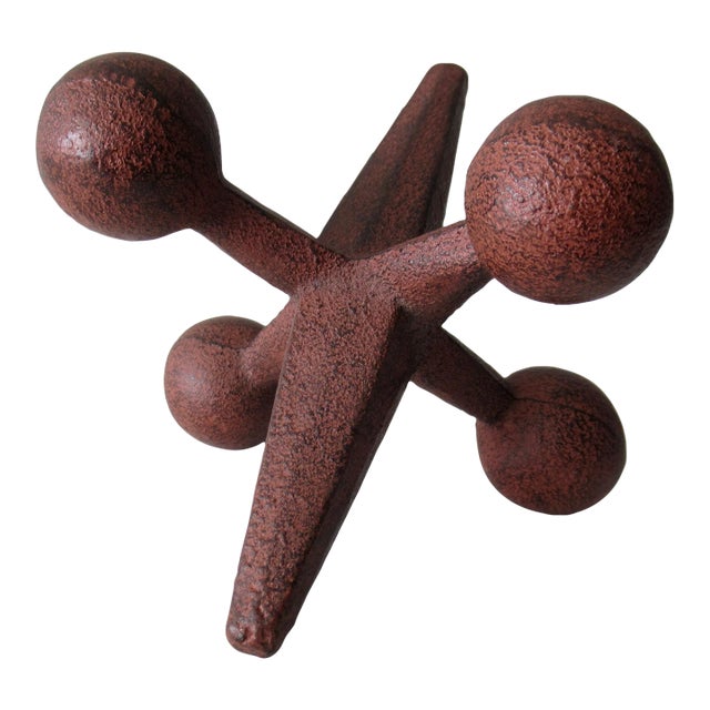 C.1960's Mid-Century Bill Curry(Designer) for Design Line Inc.(Mfr.) Iron Jack Bookend For Sale