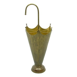 Brass Umbrella Stand, France, 1960s For Sale