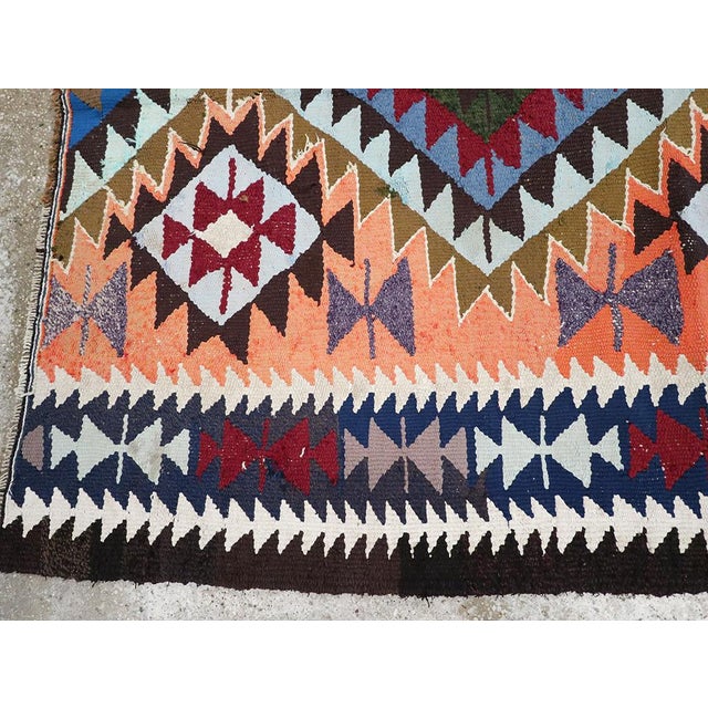 Textile Galerie Shabab Collection Mid-20th Century Persian Flatweave Kilim Rug For Sale - Image 7 of 10