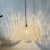 Mid-Century Bell-Shaped Ice Glass and Chrome Pendant Light, 1970s For Sale - Image 15 of 18