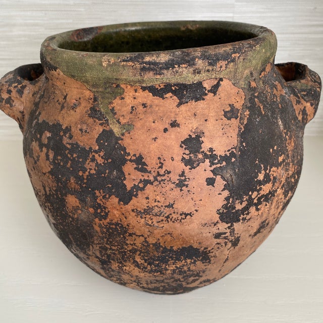 Antique Large Rustic Terra-Cotta Turkish Yoghurt Vessel Pot For Sale - Image 9 of 12