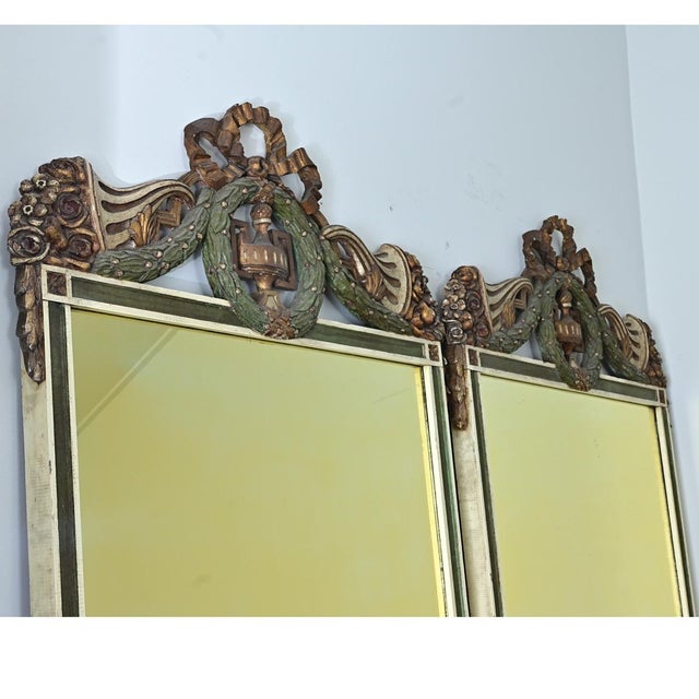Pair of Massive English 1920s Mirrors from a Hotel For Sale - Image 10 of 11