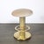 Brass Mid-Century Designed for Leisure Fluted & Cream Upholstered Brass Counter Stool For Sale - Image 8 of 10