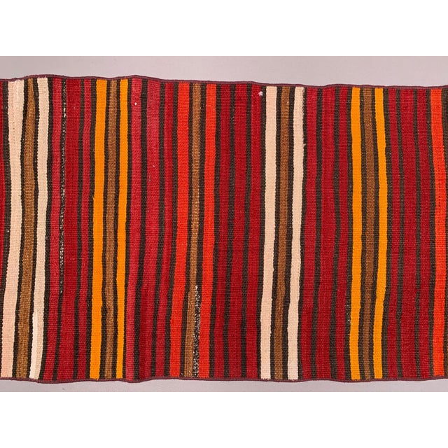 Turkish Narrow Kilim Runner Rug For Sale - Image 4 of 7