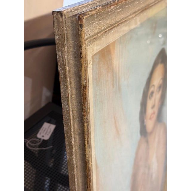 1938 Society Portrait of a Lady by Jean Albert Grand Cateret For Sale - Image 16 of 16