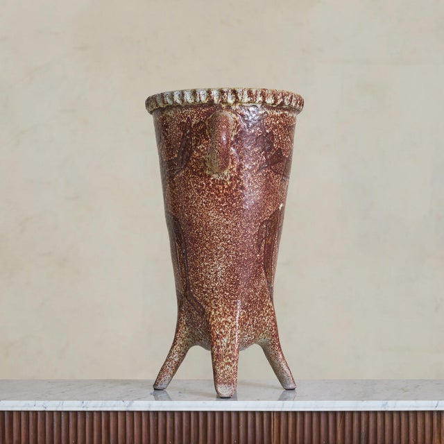 Large French Ceramic Vessel by Accolay No. 01, 1960s For Sale In Chicago - Image 6 of 11