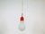 1970s Mid-Century Modern Italian Bulb Shape and Red Metal Pendant Lamp, Italy For Sale - Image 4 of 12