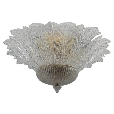 Murano Glass Florwer Chandelier, 1970s For Sale