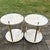 Late 20th Century Pair 2 Tier Marble Top Brass Side Tables For Sale - Image 9 of 9