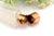 Glass Perfume Bottle with Gold Lid For Sale - Image 5 of 6