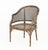 Brown Tortoiseshell Finish Faux Bamboo Caned Tub Chair For Sale - Image 8 of 11