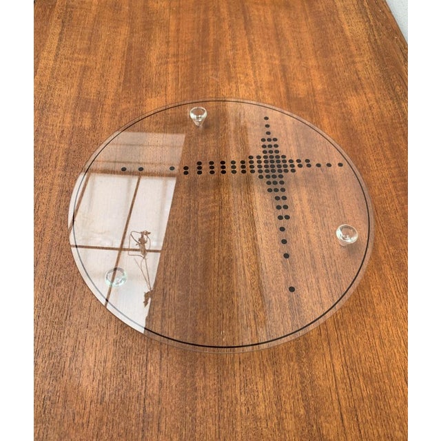 Postmodern Glass Cake Plate, 1980s For Sale - Image 6 of 16