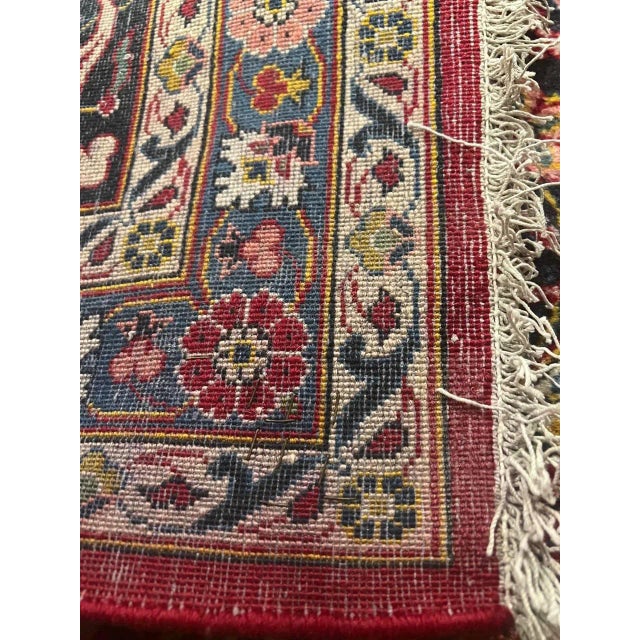 1970s Red Persian Kashan For Sale - Image 4 of 12