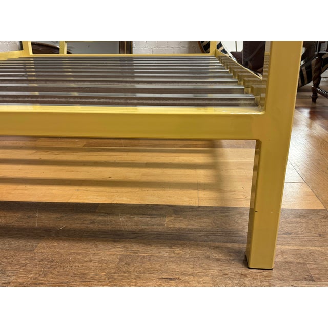 Queen Size Room & Board Architecture Bed Frame, Saffron For Sale - Image 10 of 12