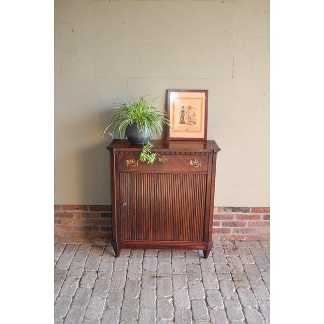 Antique Mahogany Sideboard with Jalousie Door For Sale - Image 11 of 11