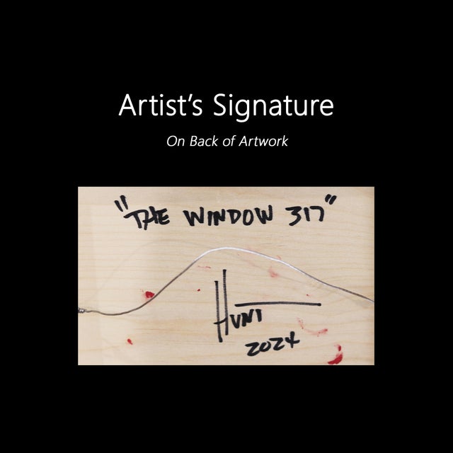 The Window 317 - Modern Resin Beige Minimalist Original Artwork by Ricky Hunt For Sale - Image 9 of 9