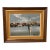 Mid 20th Century Original Oil Painting "Harbor Morning" Signed by Artist Italy, Framed For Sale