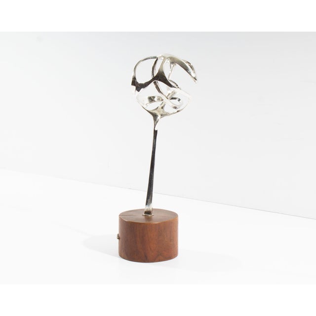 Contemporary 1963 Sterling Silver Abstract Sculpture by Ned Griner For Sale - Image 3 of 9