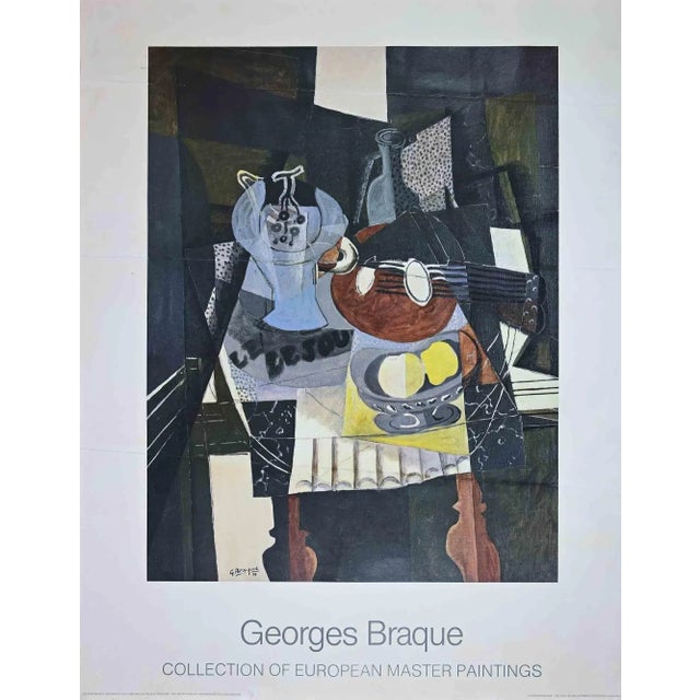 Still Life with mandolin is an original artwork realized by George Braque D'Après in 1986. Offset poster realized for the...