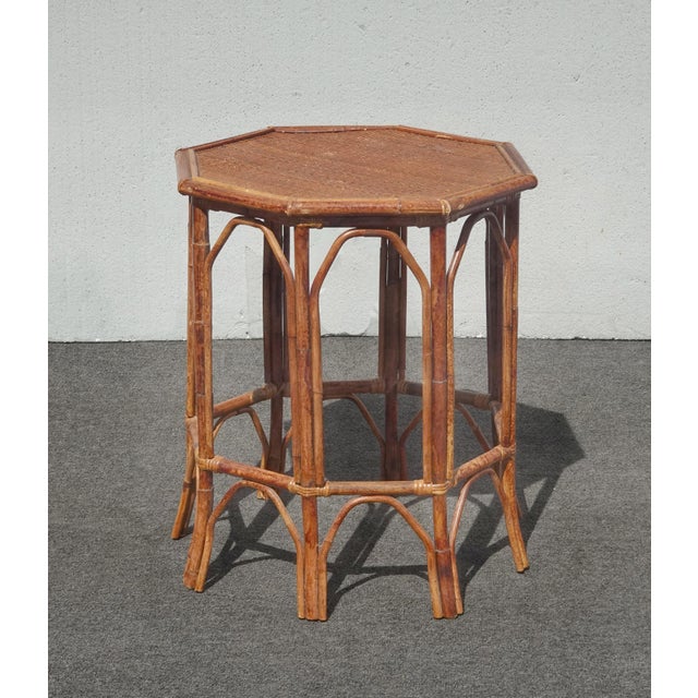 Gorgeous End Table in Good Vintage Condition. Solid and Firm. Wear is usual for its age. Please study the photos and ask...