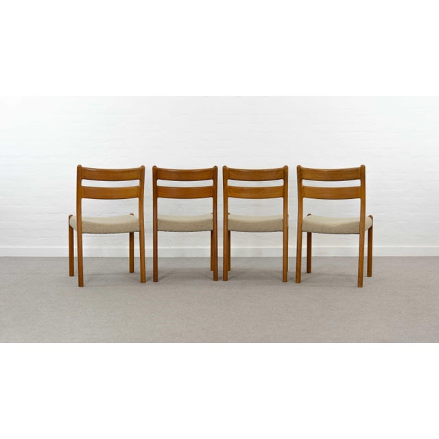 Mid-Century Teak Dining Chairs from EMC, 1960s, Set of 4 For Sale - Image 6 of 18