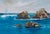 Coastal Rocks in the Tide, Miniature Contemporary Coastal Seascape by Kathleen Murray For Sale - Image 3 of 6