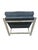 Metal Vintage Milo Baughman Style Flat Bar Chrome Arm Chairs - Set of 2 For Sale - Image 7 of 8