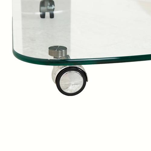 Modern Coffee Table Glass with Rolling Function from Stressless For Sale - Image 3 of 12