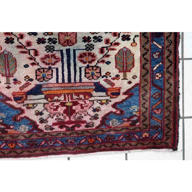 1970s 1970s Handmade Vintage Persian Mahal Rug 2.3' X 3.5' For Sale - Image 5 of 11