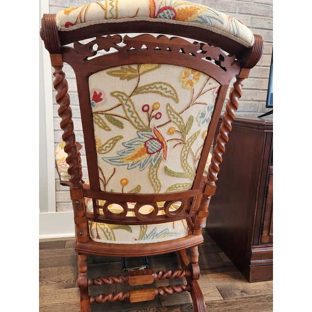 19th-Century George Hunzinger “Lollipop” Duplex Spring Platform Rocker For Sale In Nashville - Image 6 of 13