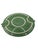 Ceramic Vintage Bordallo Pinheiro Green Majolica Basketweave Cheese & Cake Platter For Sale - Image 7 of 12