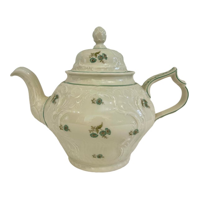 1950’s Rosenthal Sanssouci Porcelain “Moss Rose” Tea Pot For Sale