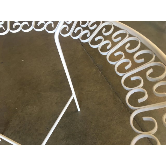 Metal Ribbon Patio/Outdoor Picnic Table by Maurizio Tempestini for Salterini, Attributed For Sale - Image 7 of 9