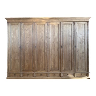 Farmhouse Wardrobe in Pine For Sale