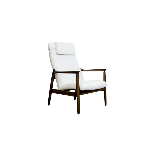 Mid-Century Modern High Back Lounge Chair by Edmund Homa, Poland, 1960s For Sale - Image 15 of 15
